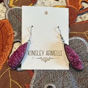 Kinsley Armelle Amethyst Crystal Earrings
